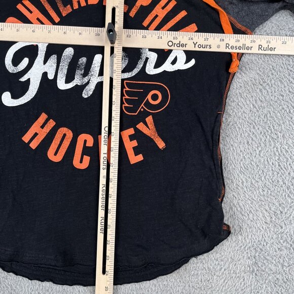 Philadelphia Flyers G-III Carl Banks Womens Black & Grey Light Hoodie Sz Medium - Picture 5 of 6